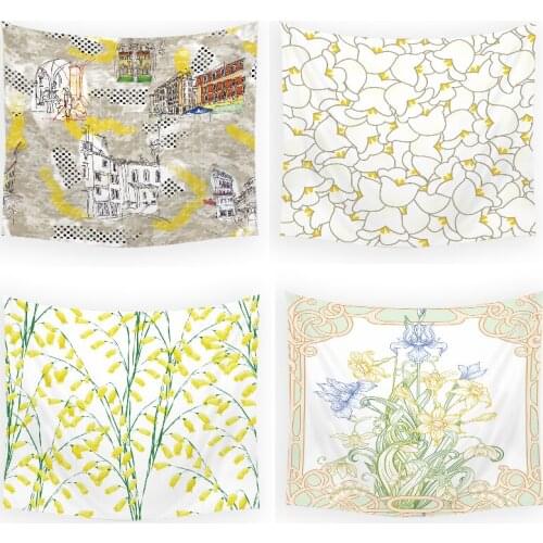 Flower leaves home decoration wall wall tapestry pastel goth decor tapestry wall anime home decoration wall anime tapestry home