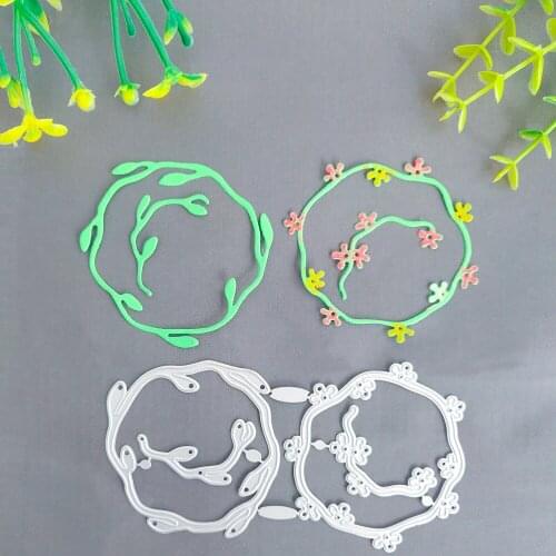 Wreath branch decorative metal cutting die clipbook paper knife stamping die