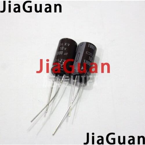 10pcs NEW NIPPON 10V1000UF LXV 10X20MM NCC electrolytic Capacitor 1000UF 10V CHEMI-CON 1000UF/10V