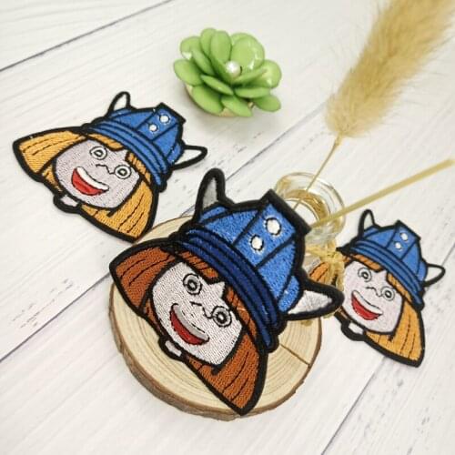 10PCS Iron On Embroidery Cartoon Patches Embroidered Cute Patch For Clothing Bag Shoes DIY Sewing Accessories Parches Para P0061