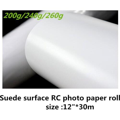 12"x30m Best quality Inkjet resin coated RC Satin photo paper for images output