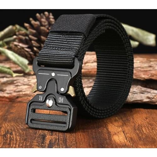125-140 Long Belt Male Tactical Military Canvas Belt Outdoor Tactical Belt Mens Military Nylon Belts Army Ceinture Hom