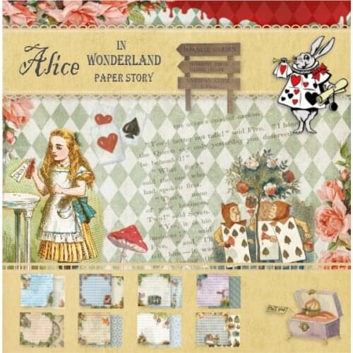 24sheet/1lot Kawaii Stationery Stickers Vintage Alice Diary Planner Decorative Stickers Scrapbooking DIY Craft Stickers