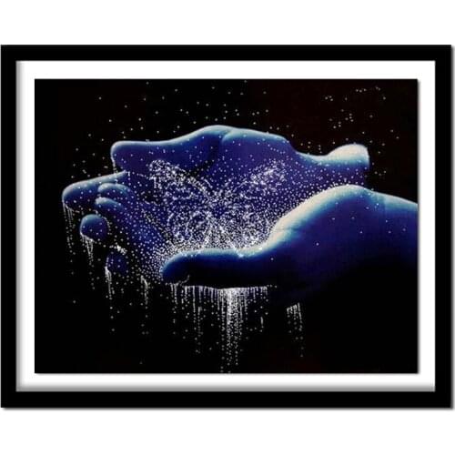 Diamond Embroidery 5D DIY Diamond Painting The Hand Butterfly Water Diamond Painting Cross Stitch Rhinestone BJ1602
