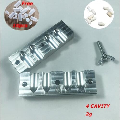 Aluminum Suppository Mold 4 CAVITY 2g,Homemade Reusable Lab