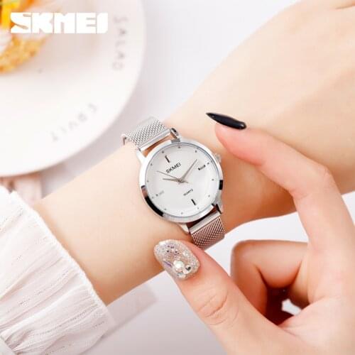 SKMEI Simple Ladies Wristwatches Female Business Watch Top Brand Fashion Women Quartz Watch Montre Femme 1528