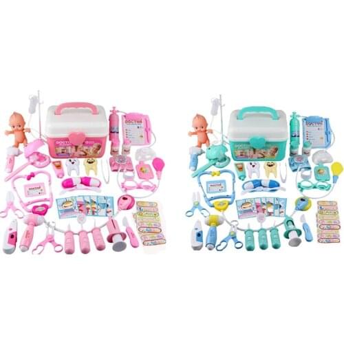 Ambulance Box 44 Pcs/Set Girls Role Play Game Toy for Children