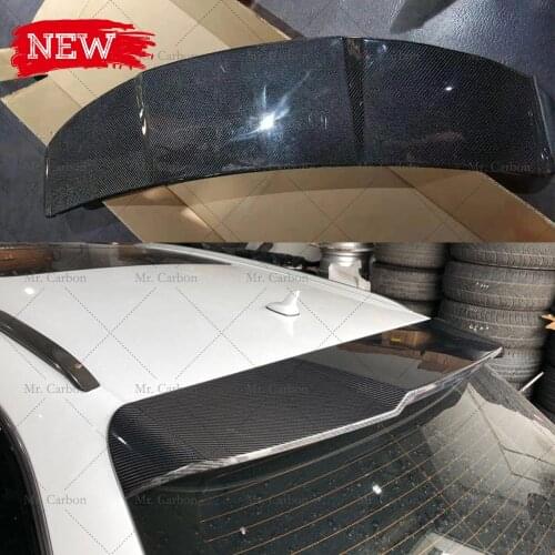 FOR AUDI RS6 QUATTRO AVANT 2015-2019 5-DOOR ABT CARBON FIBER ROOF WING TRIM BODY KIT TUNING PART FOR RS6 CARBON SPOILER RACING