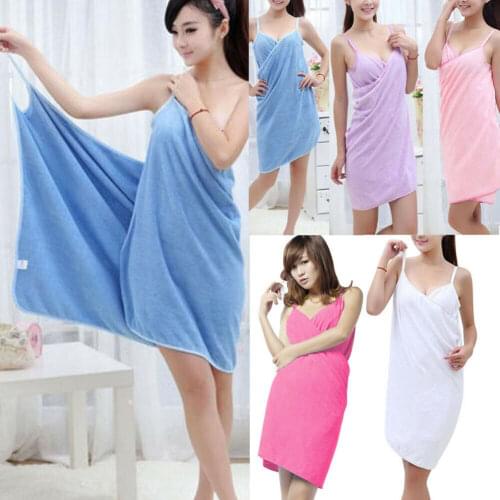 Home Textile TowelWomen Robes Bath Wearable Towel Dress Girls Women Womens Lady Fast Drying Beach Spa Magical Nightwear Sleeping