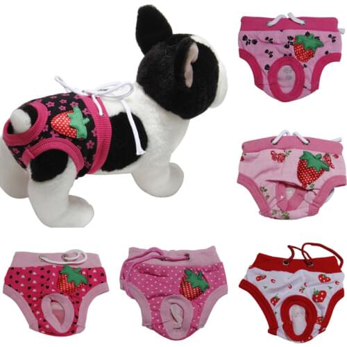 Dog Physiological Pants Diaper Sanitary S-XL Washable Female Dog Shorts Panties Menstruation Underwear Briefs Jumpsuit For Dogs