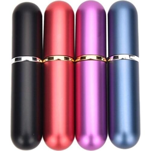 Pocket 5ml Bottles Refillable Traveler Aluminum Spray Atomizer Empty Parfum Bottles For Girls Portable Mini Perfume Bottlle