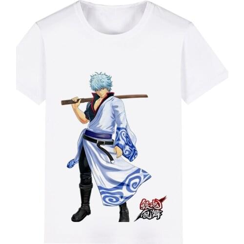 Gin Tama Sakata Gintoki Takasugi Shinsuke Hijikata Toushirou Cosplay Costume Adult Kids Child Short Sleeve T-shirt T shirt