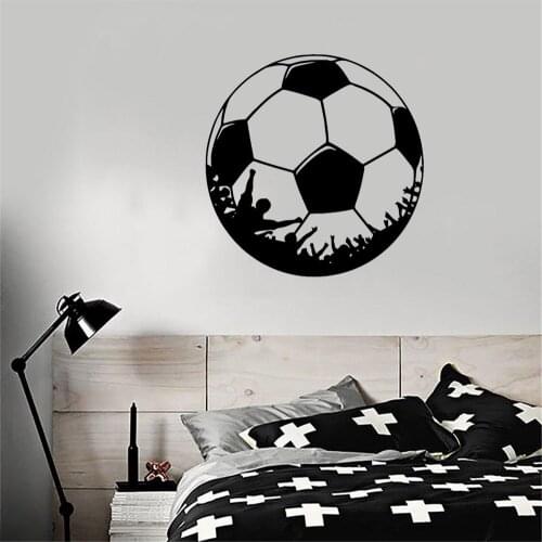 Creative Football Wall Stickers Soccer Vinyl Decals For Living Room Bedroom Kids Rooms Home Decor Mural Sticker ov715