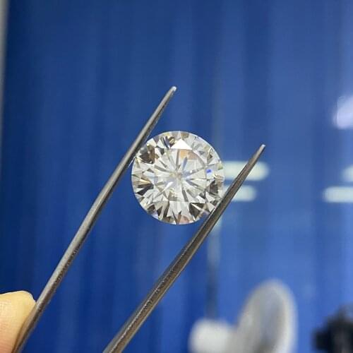 Mosangnai 3MM--16MM Moissanite Round D Color VVS1 Diamond Tester Postived Loose Stone For Jewelry Making
