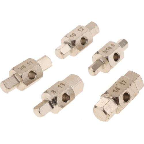 5pcs Automotive Car Axle Gearbox Oil Sump Plug Tool Fill Drain Plug Key Set