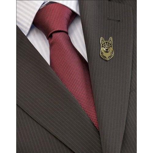 Wholesale German Shepherd Brooch Female/Male Gift Jewelry--12pcs/Lot