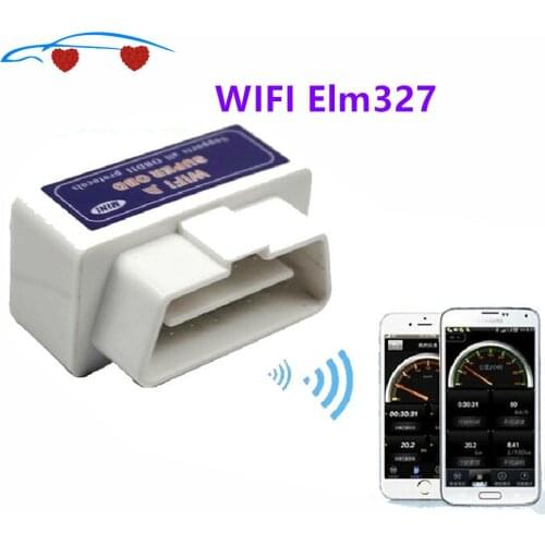 New Super Mini WIFI ELM327 ElM 327 Wi-Fi V1.5 OBD2 II Car Diagnostic Tool OBD 2 Scanner Interface Supports Android/iOS/Windows
