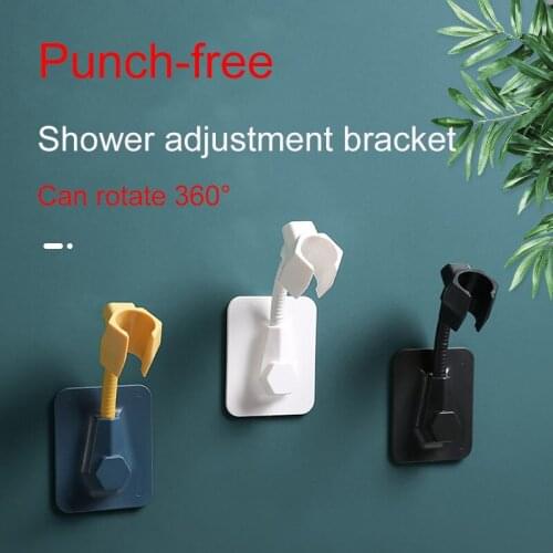 Wholesale Punch-free Shower Bracket Fixed Frame Base Shower Nozzle Hanging Seat Rain Shower Head Bathroom Shower Accessories