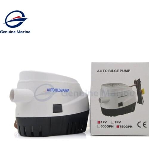 600GPH 750GPH Automatic boat bilge pump 12V 24V DC submersible electric water pump small 12 v volt 600 750 gph auto