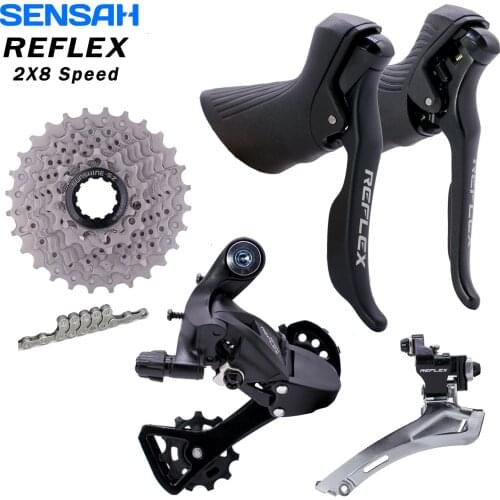 SENSAH Groupset REFLEX 2x8 Speed Road Bike Shifter Brake Lever Bicycle Derailleurs Cassette Chain Sora Tiagra Claris EMPIRE 4700
