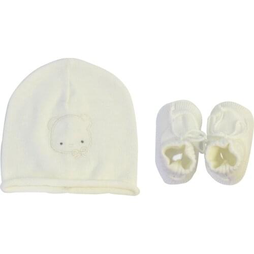 Lion Bear Newborn hat baby hats+shoes set cap for boy 100% Cotton weaving 0-3 months Soft beanies for baby girl Baby Accessories