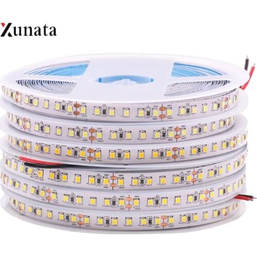 5M LED Strip Light DC12V 24V SMD2835 Flexible LED Tape 240 LEDs/M Waterproof LED Strip Ribbon for Home Decoration