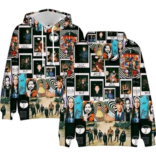 The Umbrella Academy Super Hero 3d Hoodies Pullover Fashion Men Women Hoodie Tops Long Sleeve Pocket Harajuku Hooded Sweatshirts