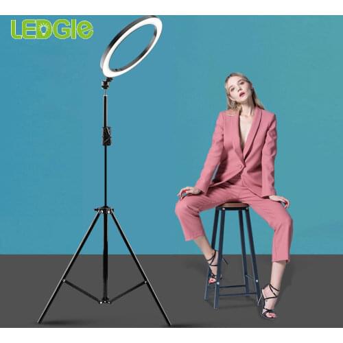 USB LED Selfie Ring Light 12W Photo Studio Photography Photo Fill Ring Lamp with Tripod for Yutube Live Video Makeup Novelty led