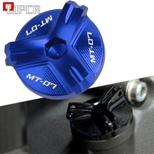 Motorcycle CNC Engine Oil Filter Cup Plug Cover Screw For Yamaha MT-07 MT 07 MT07 FZ07 FZ 07 TRACER Tracer 2014-2018 2015 2016