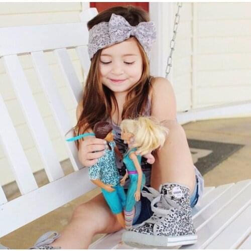 1 Piece bowknot lace babys girls hair bow knot head band infant newborn bows headwear hairband headwrap Floral headbands