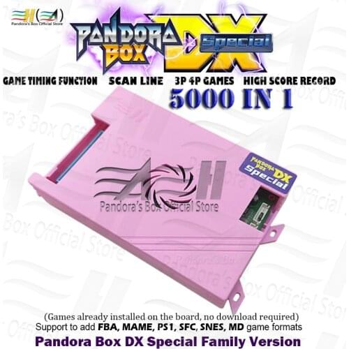 Pandora Box DX Family version 3000 in 1 Can save game High score record usb connect pc ps3 and 3P 4P Can add 5000 game 3D tekken