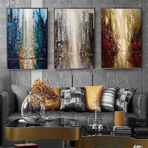 Abstract Oil Painting Print Modern Painting Living Room Home Decoration Wall Painting Canvas Painting Large Salon Art Canvas