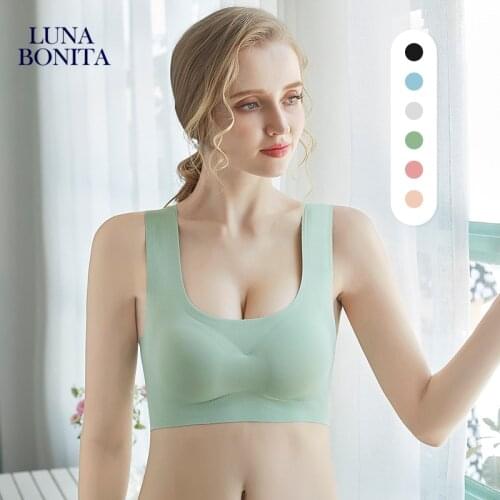 Seamless Bras Push Up Sports Comfort Bra Wireless Thin Women Underwear Padded Bralette Sleep One Piece Sexy Top Lingerie