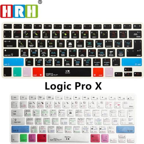 HRH Logic Pro X Shortcuts Silicone Keyboard Cover Skin For Macbook Air Retina 13" 15" 17" All Release Before 2016 US/EU Both