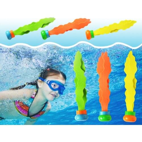 ChildrenS Swimming Toys 3PCS Seaweed Diving Toys Bright Color Water Games Gift Toys For Swimming Pool Party