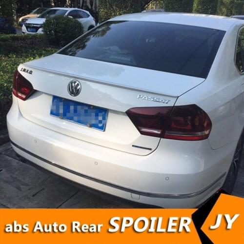 For Volkswagen PASSAT Spoiler 2013-2015 PASSAT spoiler High Quality ABS Material Car Rear Wing Primer Color Rear Spoiler