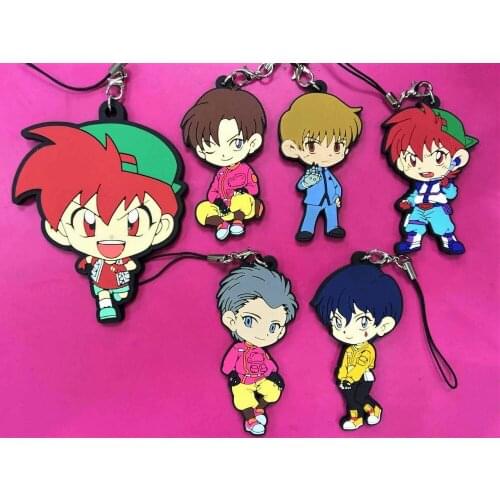 G316 Original Japanese anime figure Lets Go Seiba Retsu rubber Silicone sweet smell mobile phone charms keychain strap