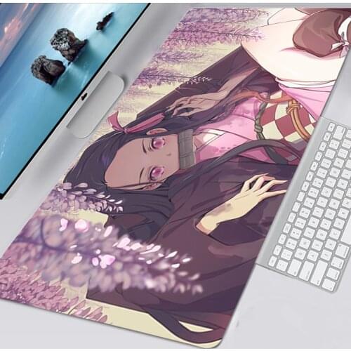Demon Slayer Kimetsu No Yaiba XXL Mouse Pad Anime Keyboard Mouse Mat Large Kawaii Mousepad Desk Mat Gaming Accessories Mausepad