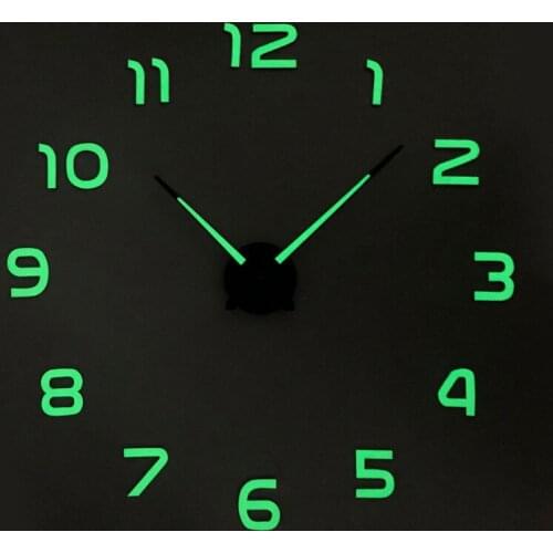 Modern Industrial Gear Wall Clock Decorative Wall Clock Industrial Rustic Quartz Wall Hanging Glowing Wanduhr Home Decor BY50GZ