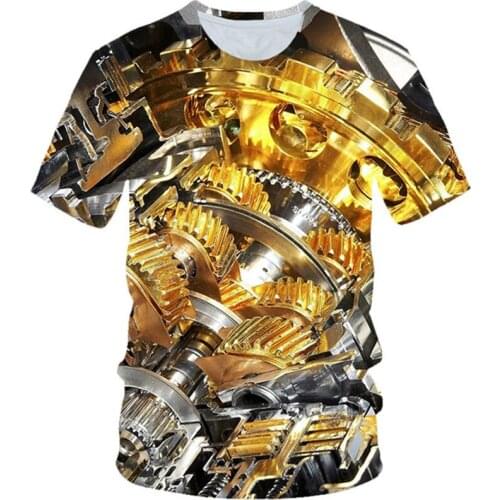 2020 Summer Kids 3D T-shirt Boys Girls Motorcycle Car V 12 Engine Power Brand Design T shirt Children Funny Tshirt Clothes Tops