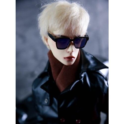 NEW BJD Doll 1/3 Uncle Sunglasses Black Blue Silver Large Frame Glasses For HID SD DD Photo Props Accessories