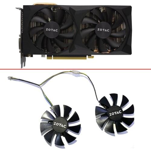 NEW 85MM GPU FAN For ZOTAC GeForce RTX2060-6GD6 Destroyer OC HB HC SM HA Graphics card Cooling Fans 4PIN RTX 2060 Cooling Fans