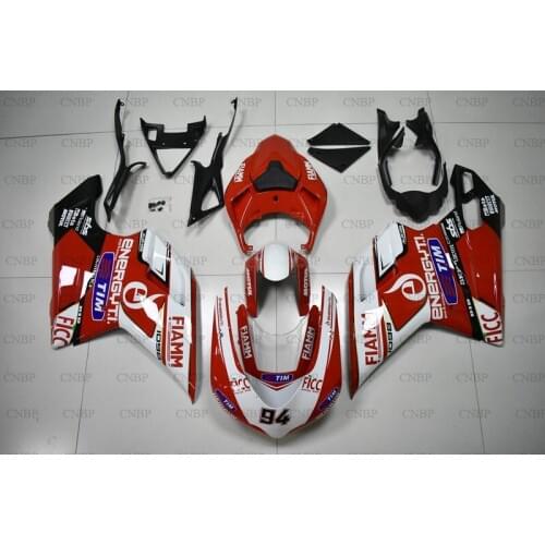 Motorcycle Fairing 1198 2007 - 2011 Full Body Kits for DUCATI 1098 2010 Fairing Kits for DUCATI 1098 2011