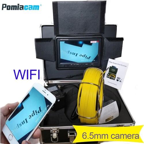 9" Wireless WiFi 20/50/100M Pipe Inspection Video Camera,Drain Sewer Pipeline Industrial Endoscope support Android/IOS WP90C