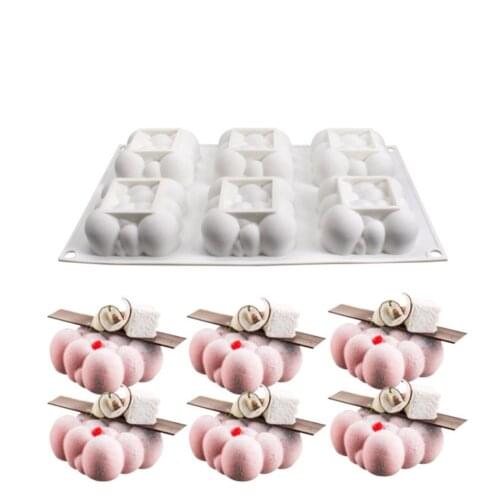 6 Hole Cloud Silicone Cake Mold for Baking Mousse Chocolate Sponge Moulds Pans Cake Decorating Tools Accessories Moule Wholesale