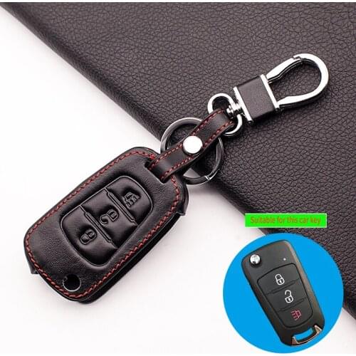 Super quality 100% Leather Wallet Key Case For Great Wall Hover H1 H3 H6 H2 H5 C50 C30 Wallet Leather Keyring Key Shell keys
