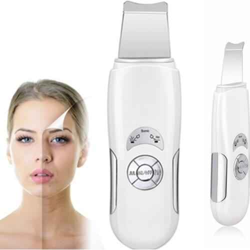 Ultrasonic Skin Scrubber Facial Peeling Pore Cleaner Exfoliator Face Blackhead Remover Spa Sparyer Deep Face Cleaning Pore