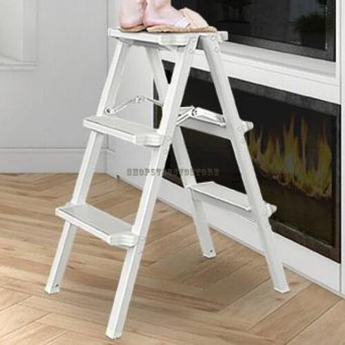Miter Ladder Thickened Aluminum Alloy Ladder Household Folding Multifunctional Staircase Indoor And Outdoor Mobile Portable Engi