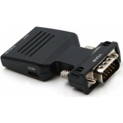 VGA 2 HDMI-compatible VGA to HDMI-compatible Converter with 1080P Audio Adapter Connector for Notebook PC for HDTV Projector