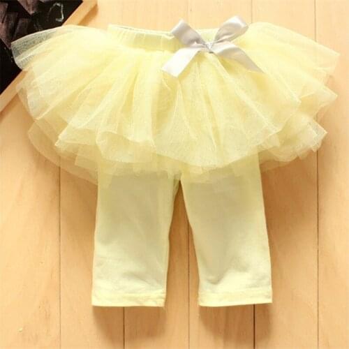 Sweet little girls skirt pants summer fluffy tulle princess dancing costumes soft breathable newborn baby pants children clothes